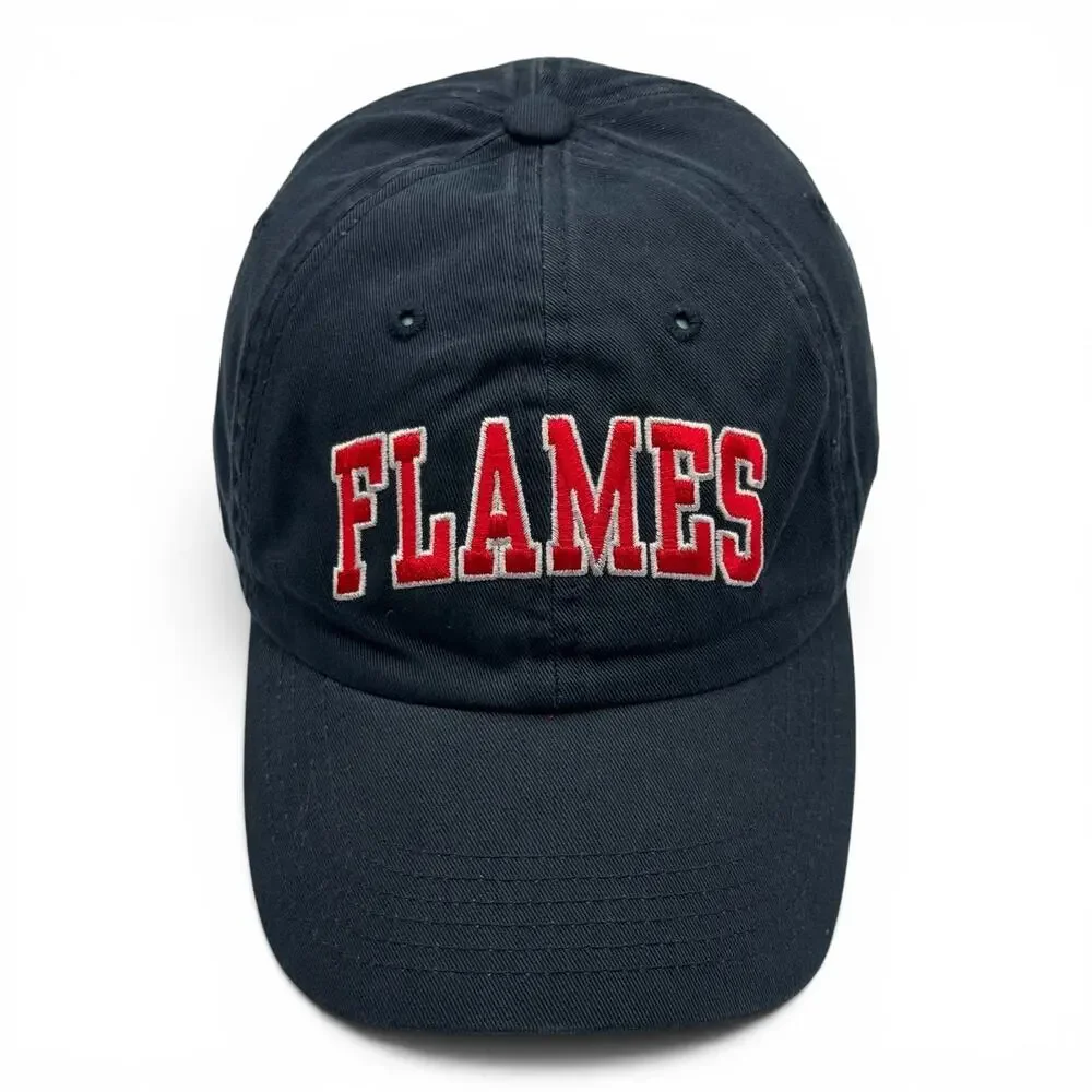 Liberty Flames LU Liberty University Embroidered Adjustable Strap Hat Navy Blue
